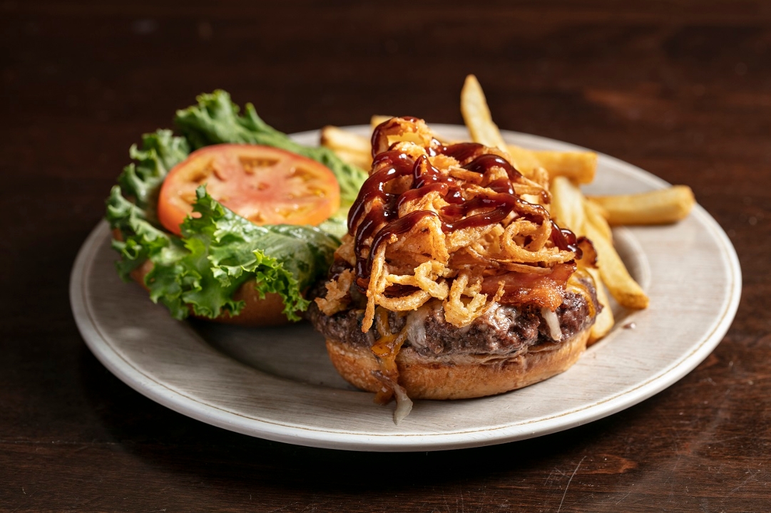Order Texas Burger food online from Klondike Kate Restaurant & Saloon store, Newark on bringmethat.com