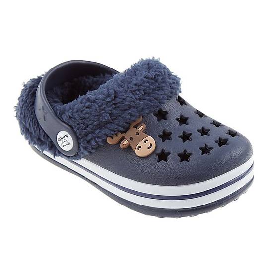 Order Koala Baby Size 6 Infant Faux Fur Lined Clog in Navy food online from Bed Bath & Beyond store, Lancaster on bringmethat.com
