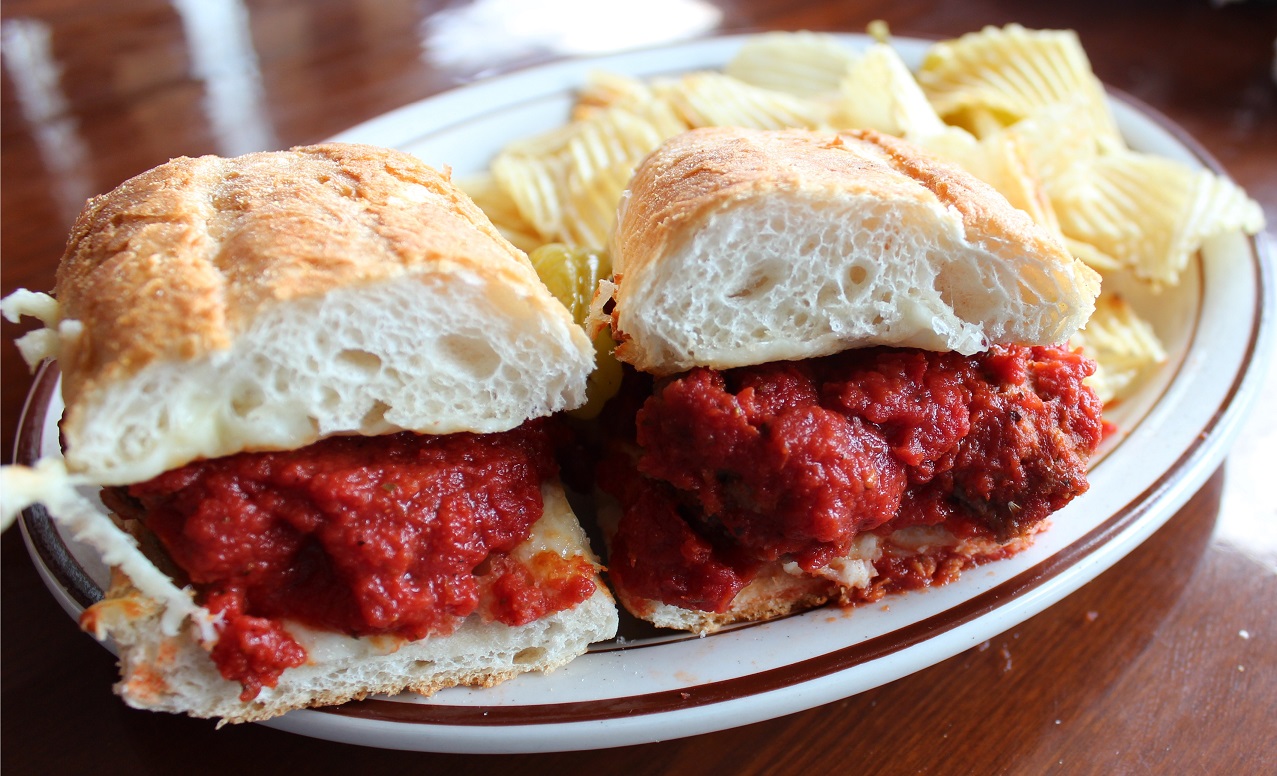 Order Meatball Sandwich food online from Quatro's store, Carbondale on bringmethat.com