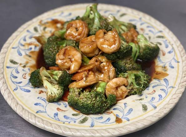 Order Shrimp with Broccoli 芥蘭蝦 food online from Uncle Chen's Chinese Restaurant store, State College on bringmethat.com