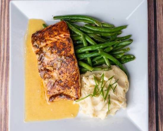 Order Blackened Salmon food online from Ford Garage store, Dearborn on bringmethat.com