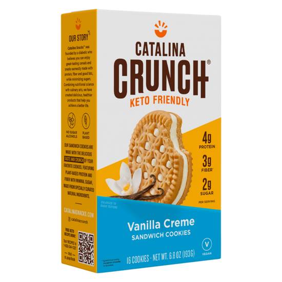 Order Catalina Crunch Vanilla Creme Sandwich Cookie 6.8oz food online from Everyday Needs by Gopuff store, Costa Mesa on bringmethat.com