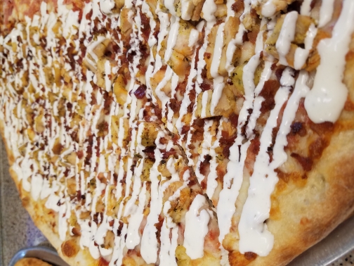 Order Chicken Bacon Ranch Pizza food online from Slice of NY Pizza store, Raleigh on bringmethat.com