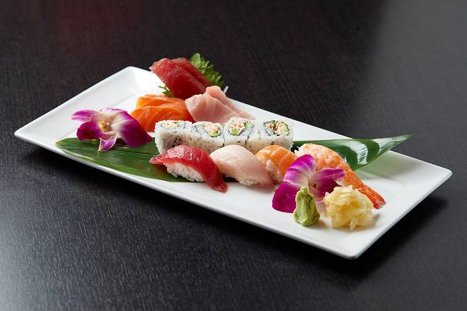 Order SUSHI & SASHIMI COMBINATION food online from Ra Sushi Bar Restaurant store, Mesa, AZ on bringmethat.com