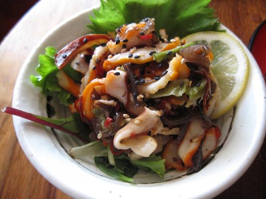 Order Squid Salad (Ika Sansai) food online from Tgi Sushi store, San Jose on bringmethat.com