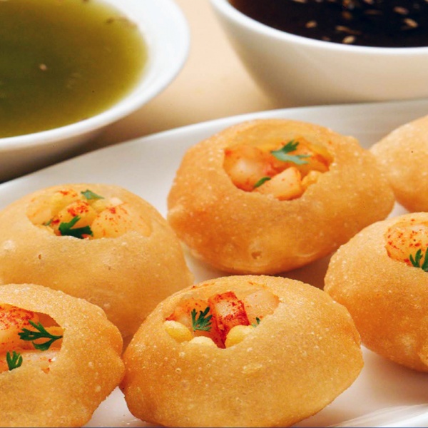 Order Pani Puri (6 pcs) food online from India Sweets & Spices store, Los Angeles on bringmethat.com