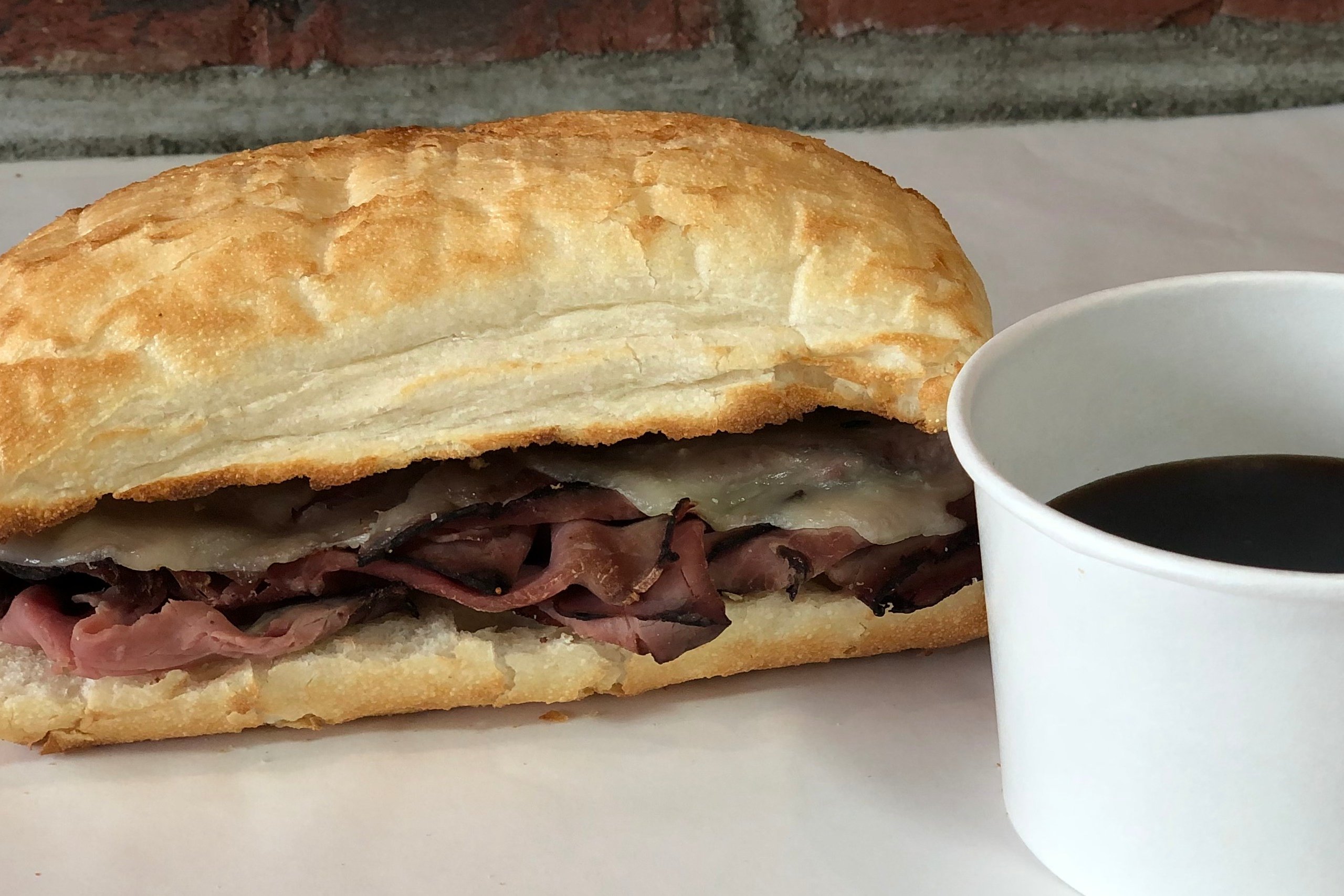 Order Regular French Dip Sub Sandwich food online from Stack Subs store, Lakewood on bringmethat.com