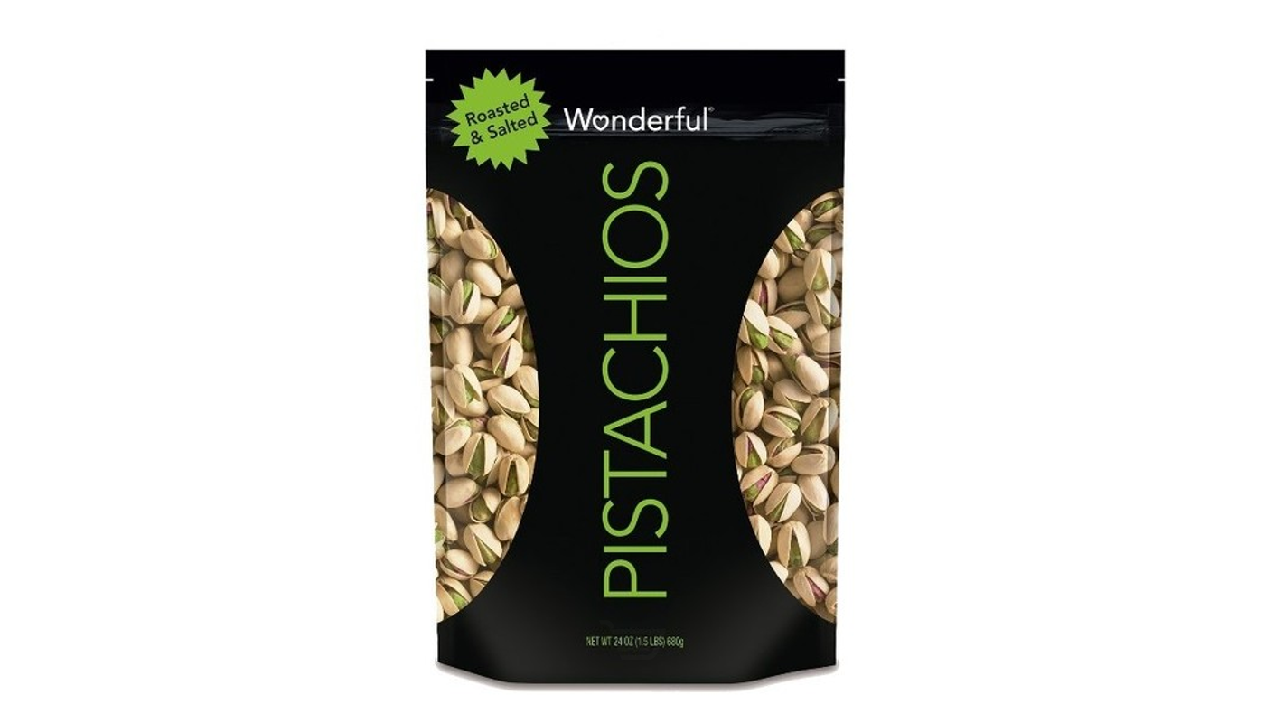 Order Wonderful Pistachios Roasted & Salted 5 oz Bag food online from Orcutt Liquor & Deli store, Orcutt on bringmethat.com