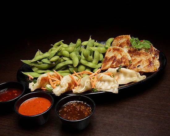 Order Shareable Appetizer Trio food online from Flat Top Grill store, Evanston on bringmethat.com