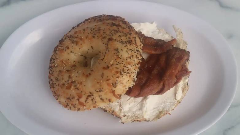 Order Bacon with Cream Cheese food online from Corner Park Cafe store, Santa Rosa on bringmethat.com
