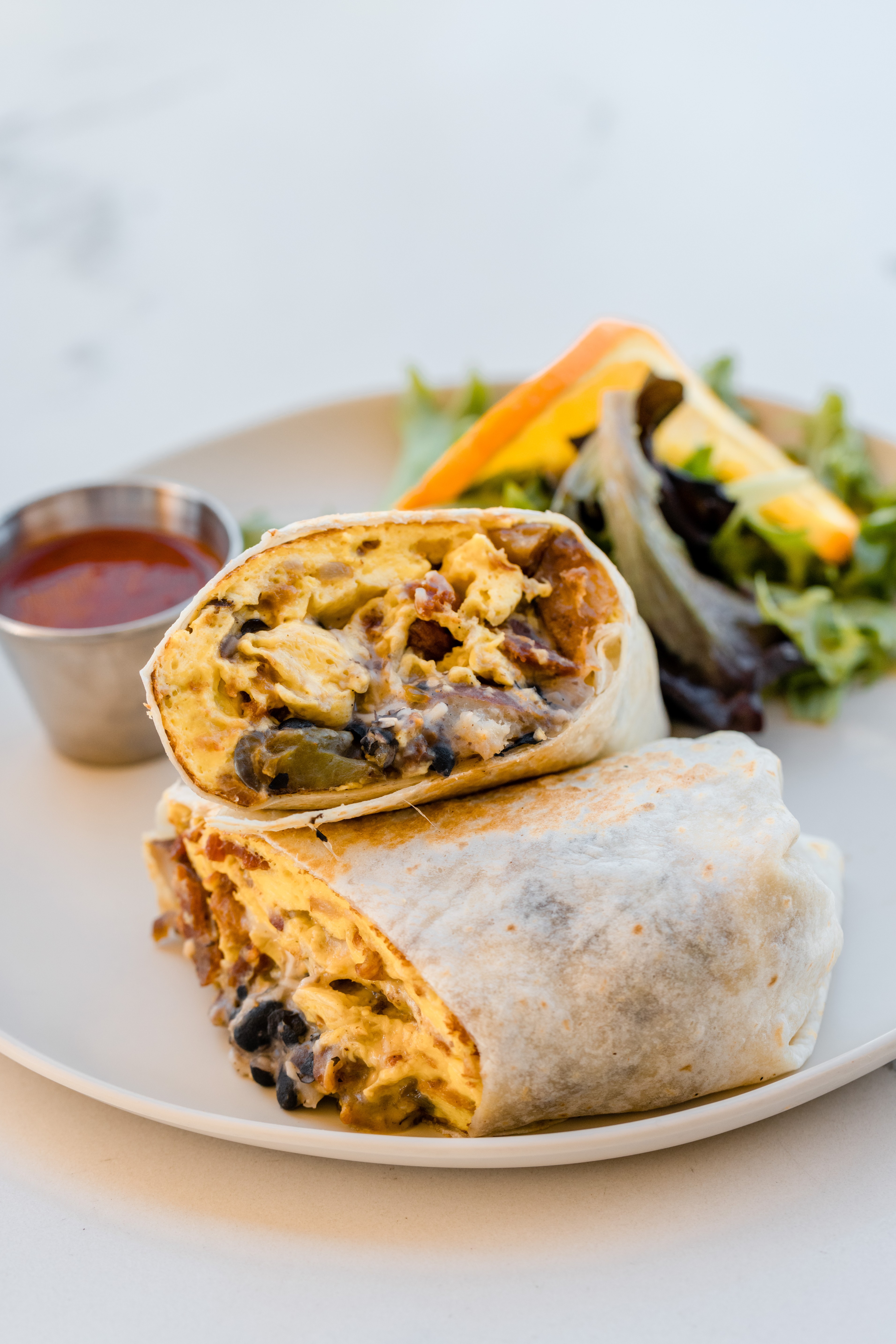 Order Breakfast Burrito with Choice of Meat food online from Braxton Kitchen store, Camarillo on bringmethat.com