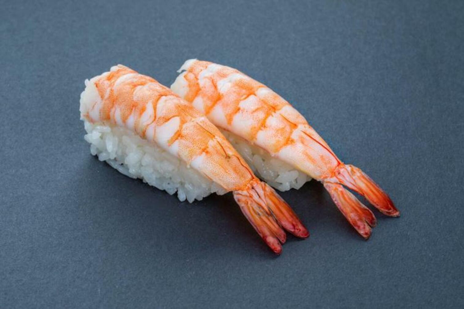 Order (b019) Shrimp Sushi food online from Sushi Stop store, Los Angeles on bringmethat.com