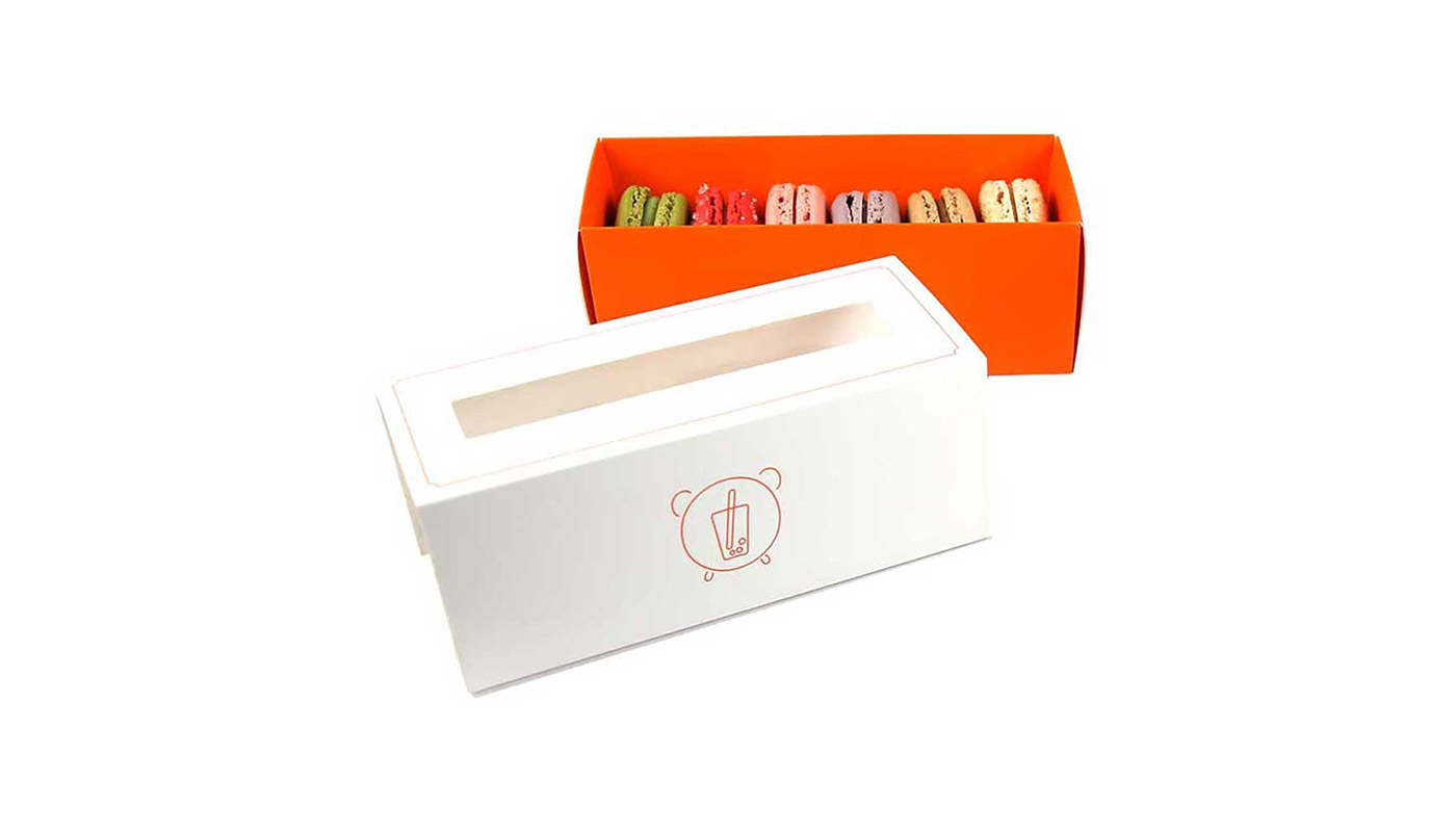 Order 6 Pieces Boxed Macaron  food online from Boba Time store, San Fernando on bringmethat.com