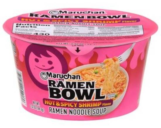 Order Maruchan Bowl Noodle Hot And Spicy shrimp food online from Exxonmobil store, Dallas on bringmethat.com