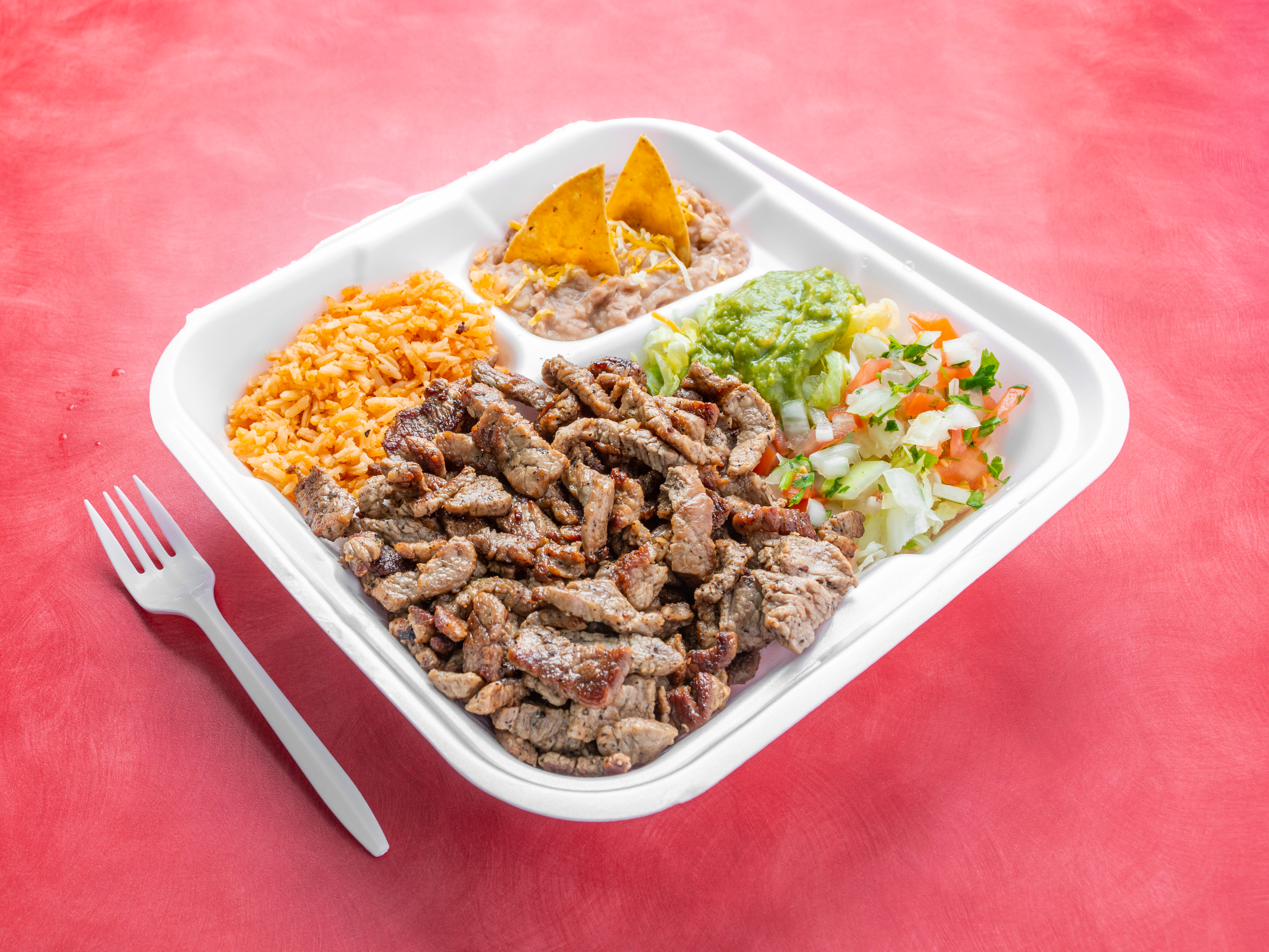 Order #12. Carne Asada Plate food online from Diego Mexican Food store, Oceanside on bringmethat.com