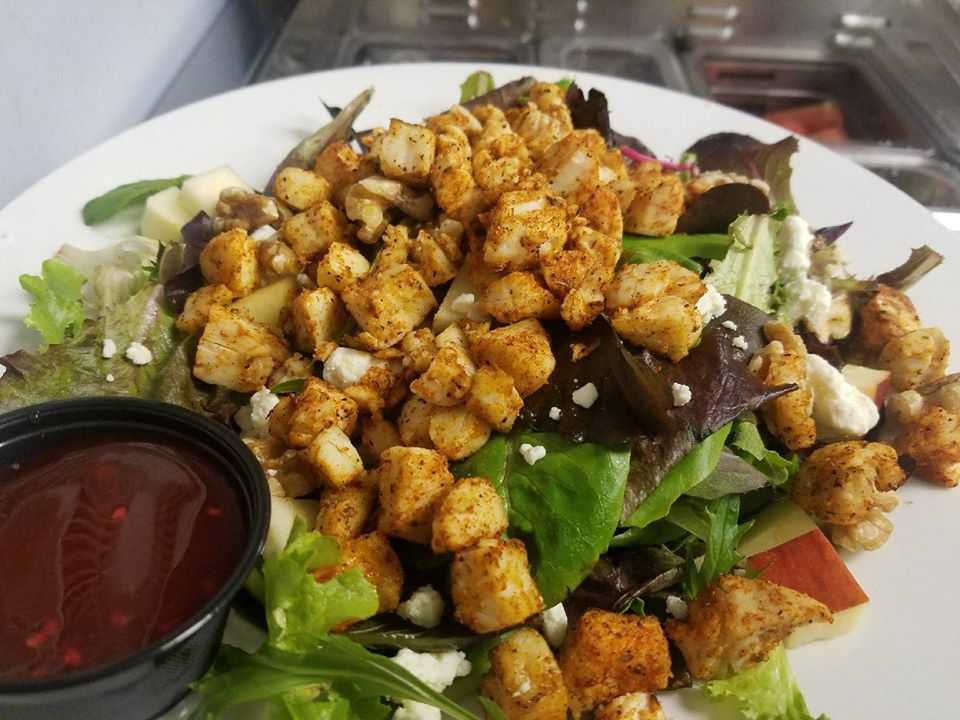 Order Cajun Chicken and Apple Salad food online from Danny Mac Pizza store, Louisville on bringmethat.com