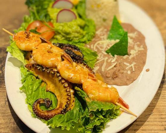 Order Charbroiled pulpo y camarones food online from Karina Mexican Seafood store, National City on bringmethat.com