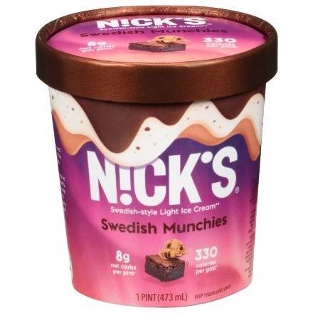 Order Nick's Swedish Munchies Ice Cream (1 Pint) food online from Light Speed Market store, Marietta on bringmethat.com