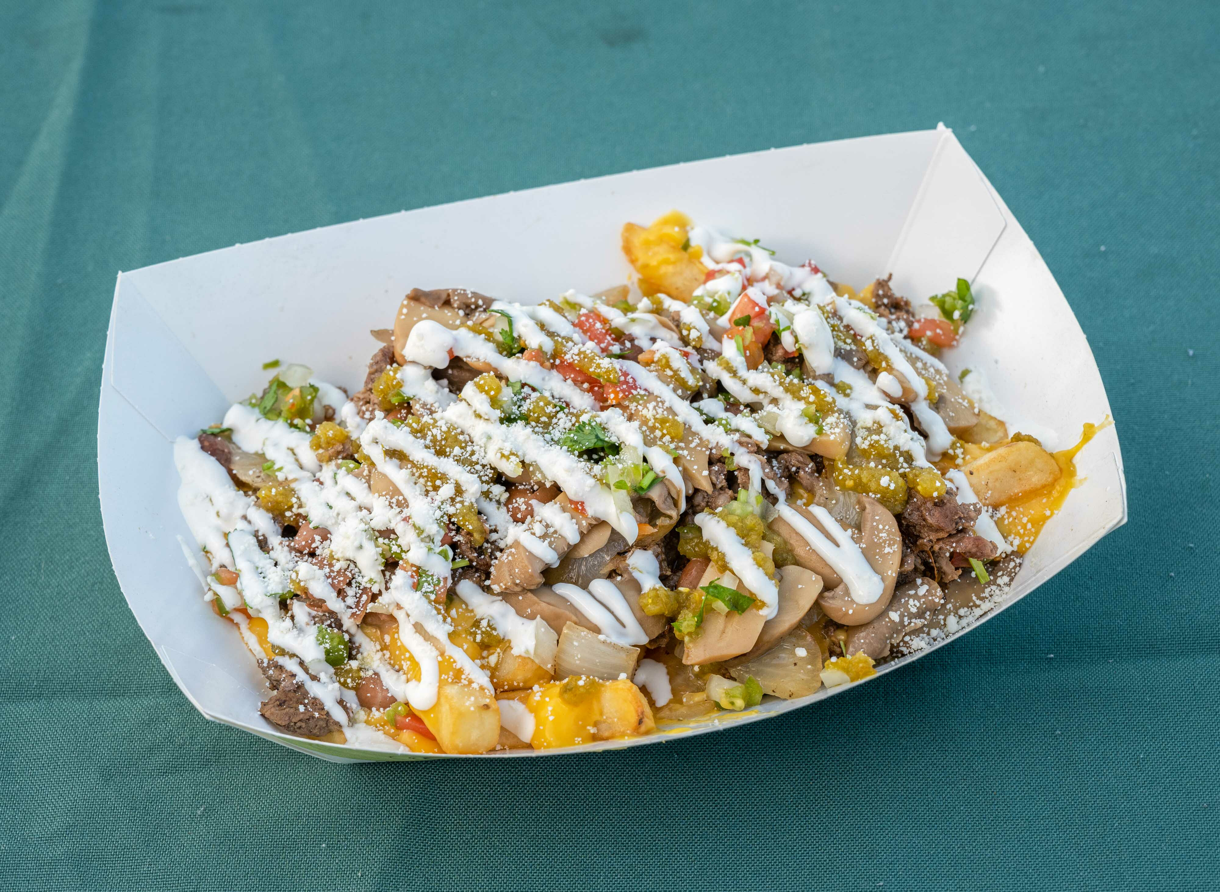 Order Fries with Carne Asada food online from Blazing Desert Dogs store, Mesa on bringmethat.com
