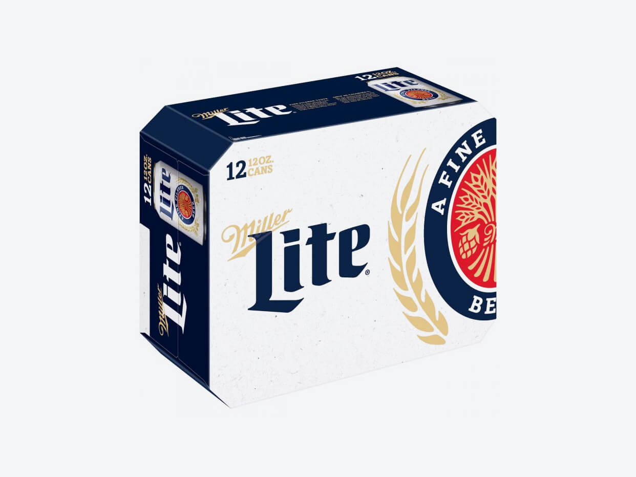 Order Miller Lite Beer 4.2% ABV 12 Pack Can food online from Mirage Wine & Liquor store, Palm Springs on bringmethat.com
