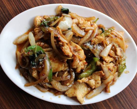 Order Basil Chicken (Spicy) food online from House Of Lu store, Marietta on bringmethat.com