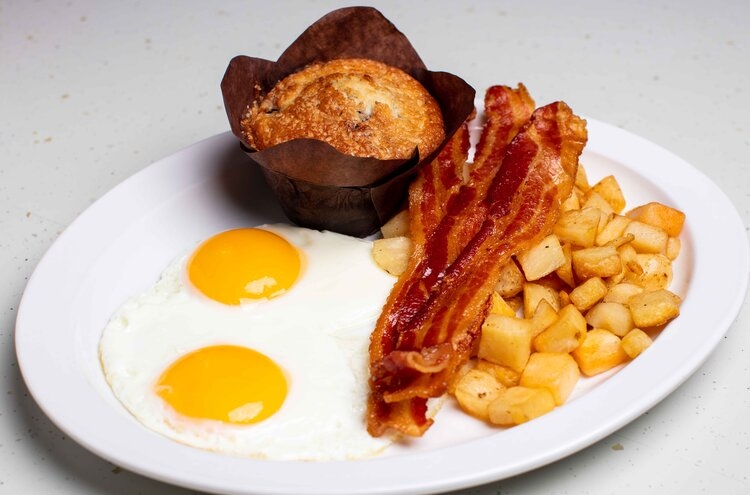 Order Zax I am Fried Eggs and...(with Meat) food online from Wild Eggs store, Cincinnati on bringmethat.com