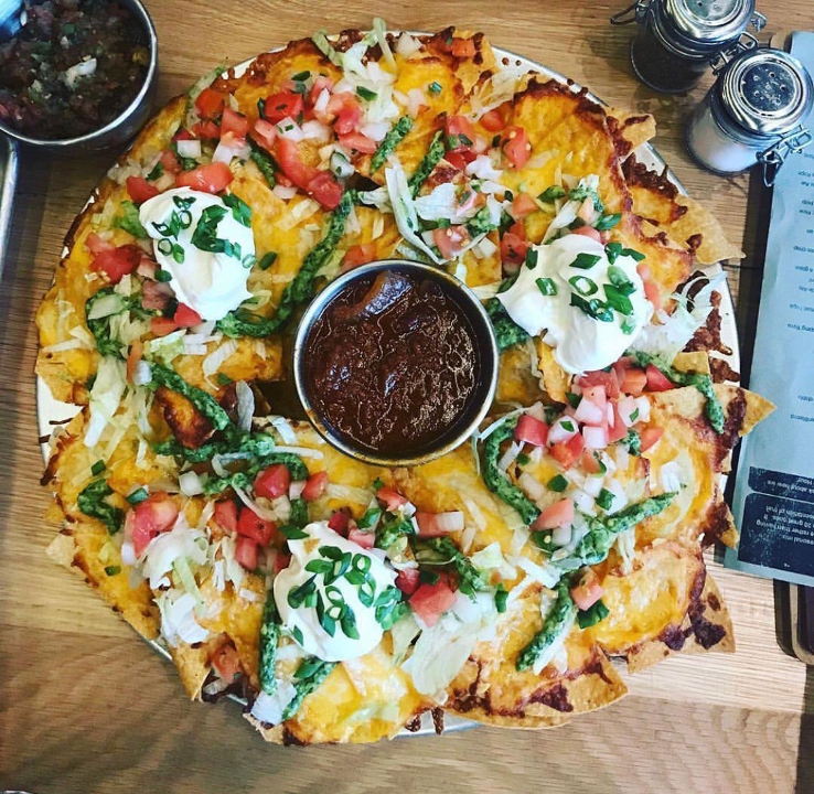 Order Large Nachos To Go food online from Atlas Tavern store, Columbus on bringmethat.com