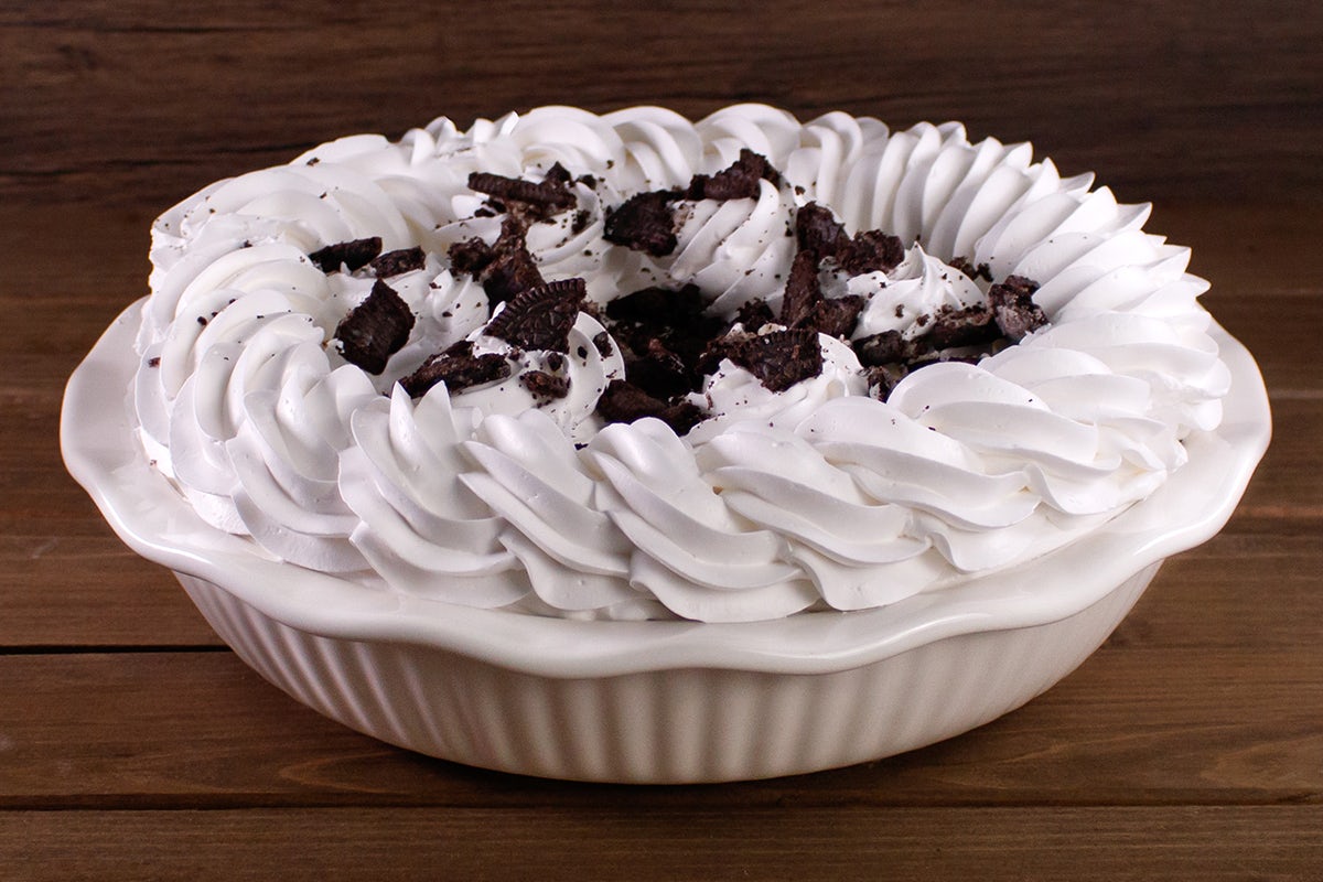 Order OREO® Cookie Silk Pie food online from Perkins Restaurant & Bakery store, Rochester on bringmethat.com