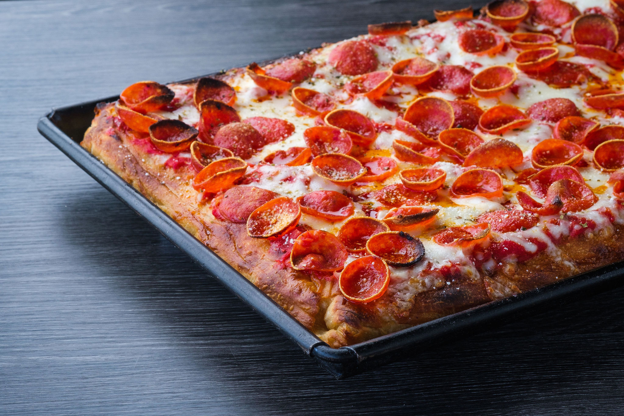 Order Sicilian Pepperoni Pizza food online from Slice House store, San Leandro on bringmethat.com