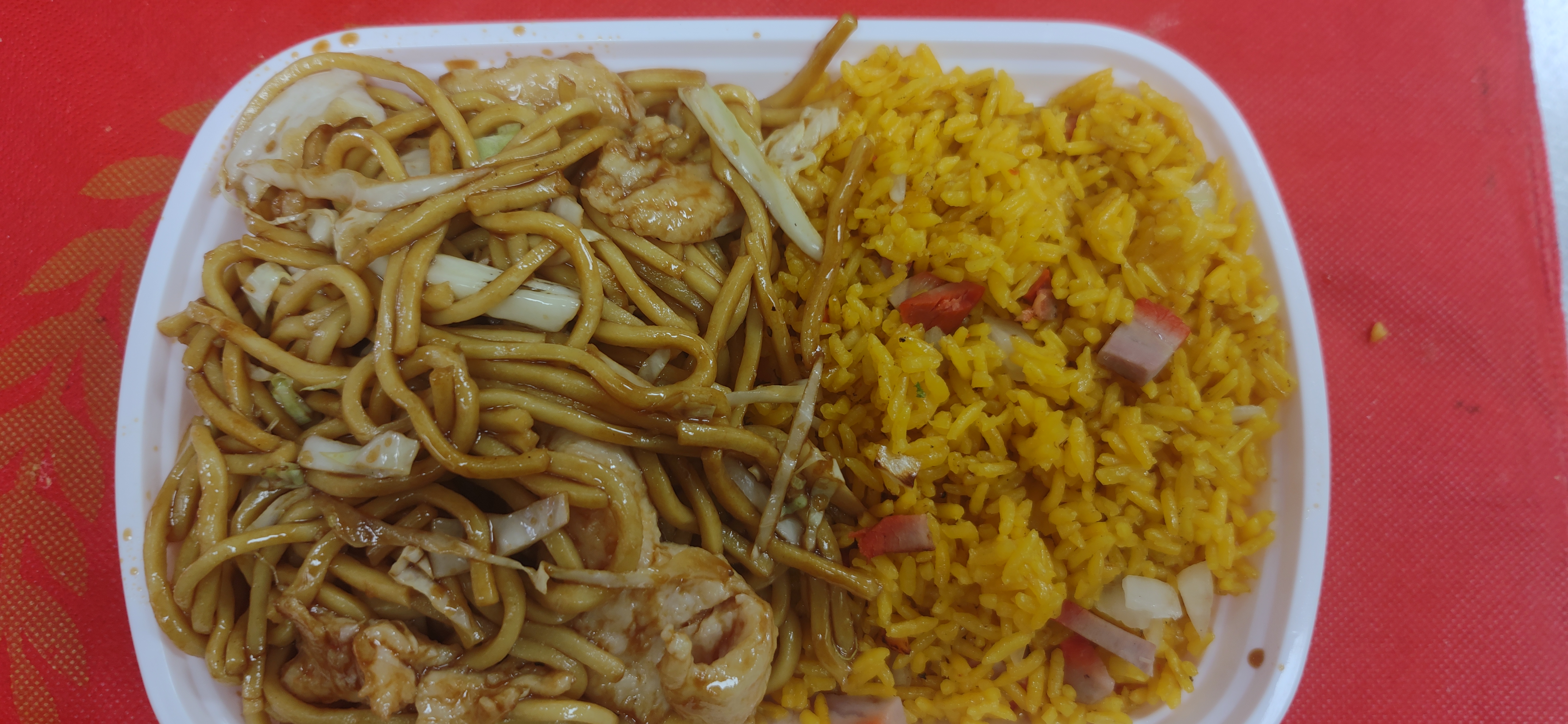 Order C10. Lo Mein Combo Platter  food online from China Wok store, Lima on bringmethat.com