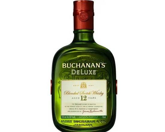 Order Buchanan's Deluxe 12 Year, 750mL whiskey (40.0% ABV) food online from VALU DISCOUNT LIQUOR #1 store, Houston on bringmethat.com