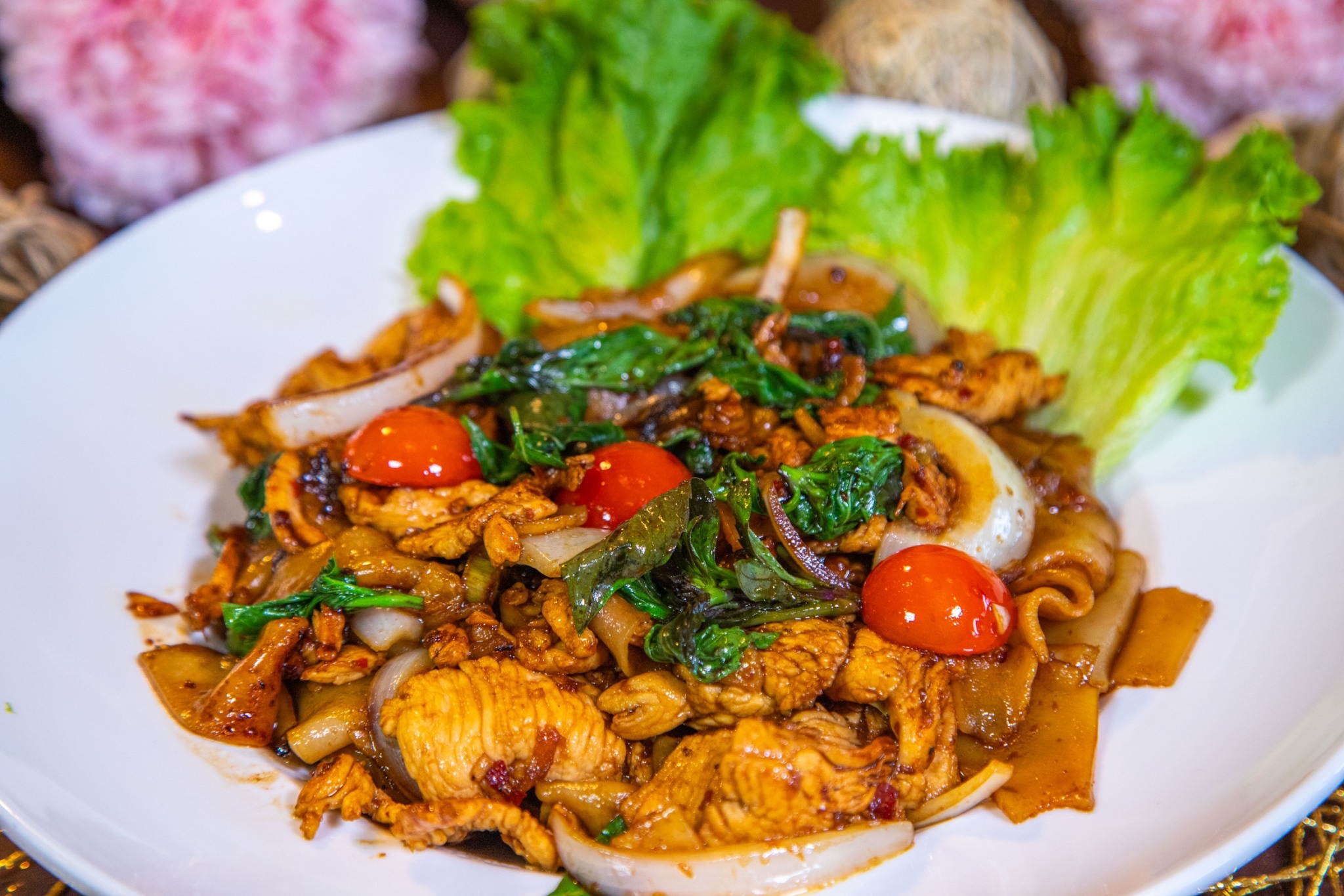 Order Drunken Noodles food online from Chao phra ya thai (catering) store, Herndon on bringmethat.com