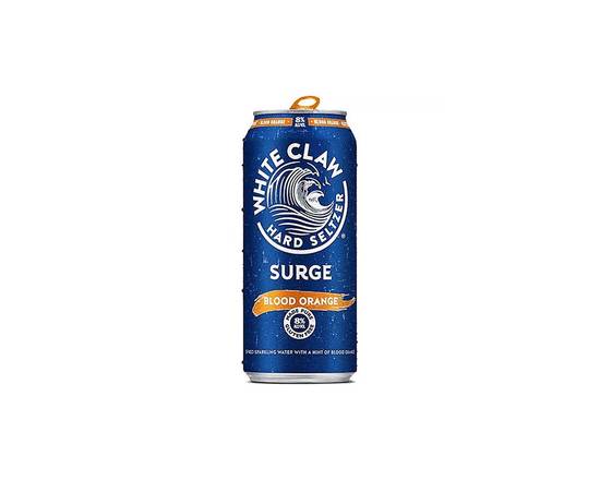 Order White Claw Surge Blood Orange 19.2oz food online from Chevron ExtraMile store, Highland on bringmethat.com