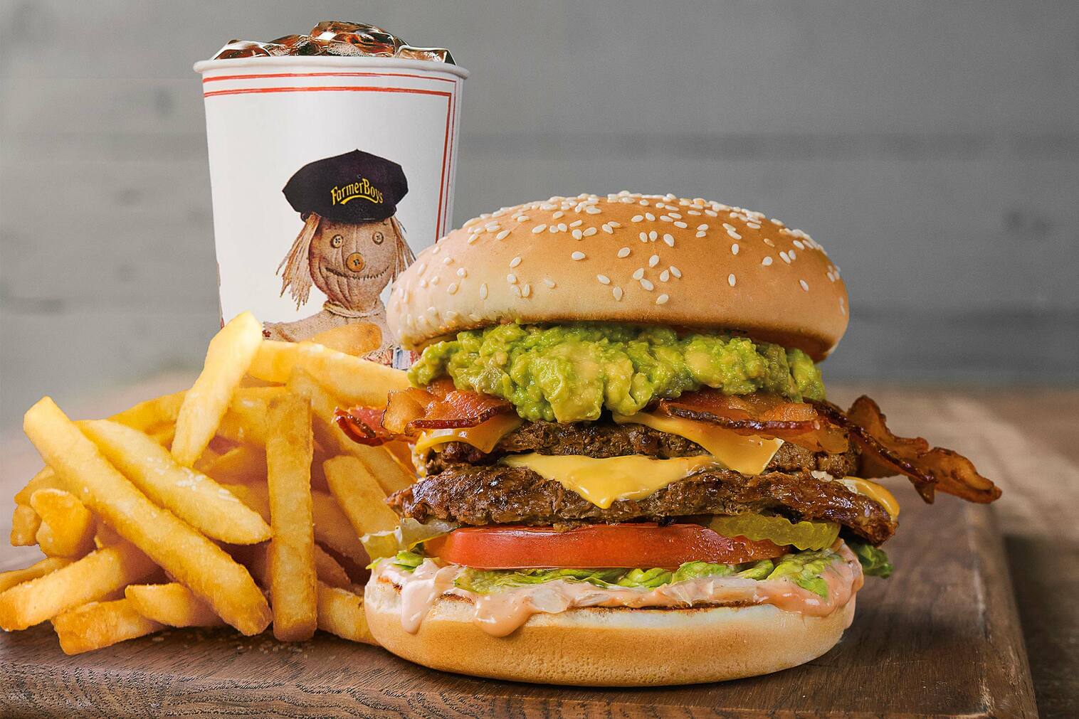 Order Farmer's Burger® Combo food online from Farmer Boys store, Northridge on bringmethat.com
