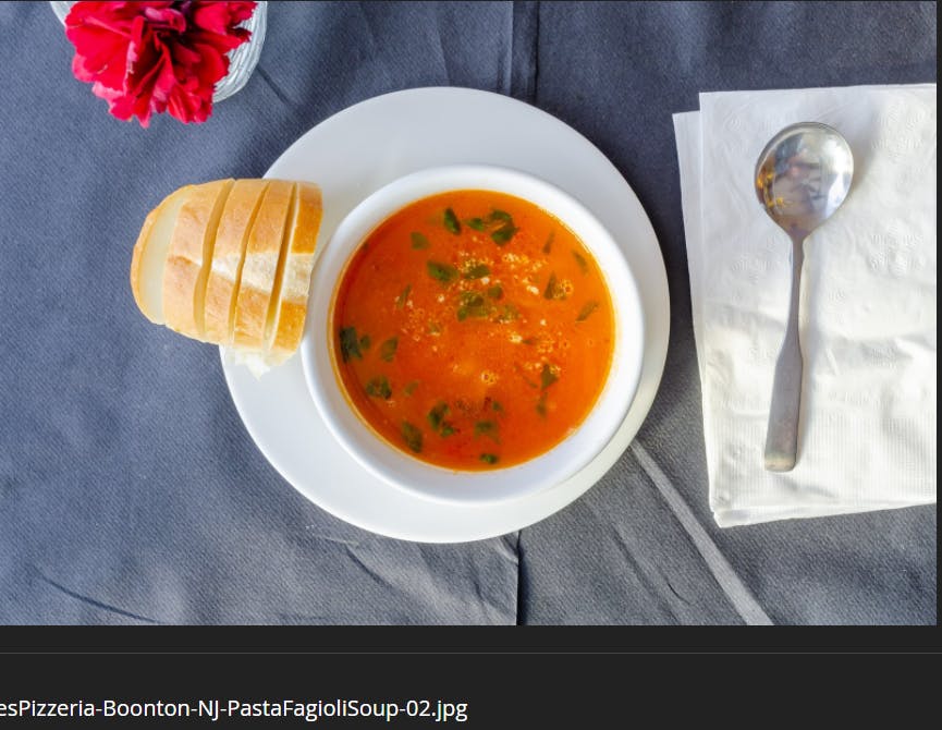 Order Pasta Fagioli Soup food online from i2i Indian Italian Fusion store, Boonton on bringmethat.com