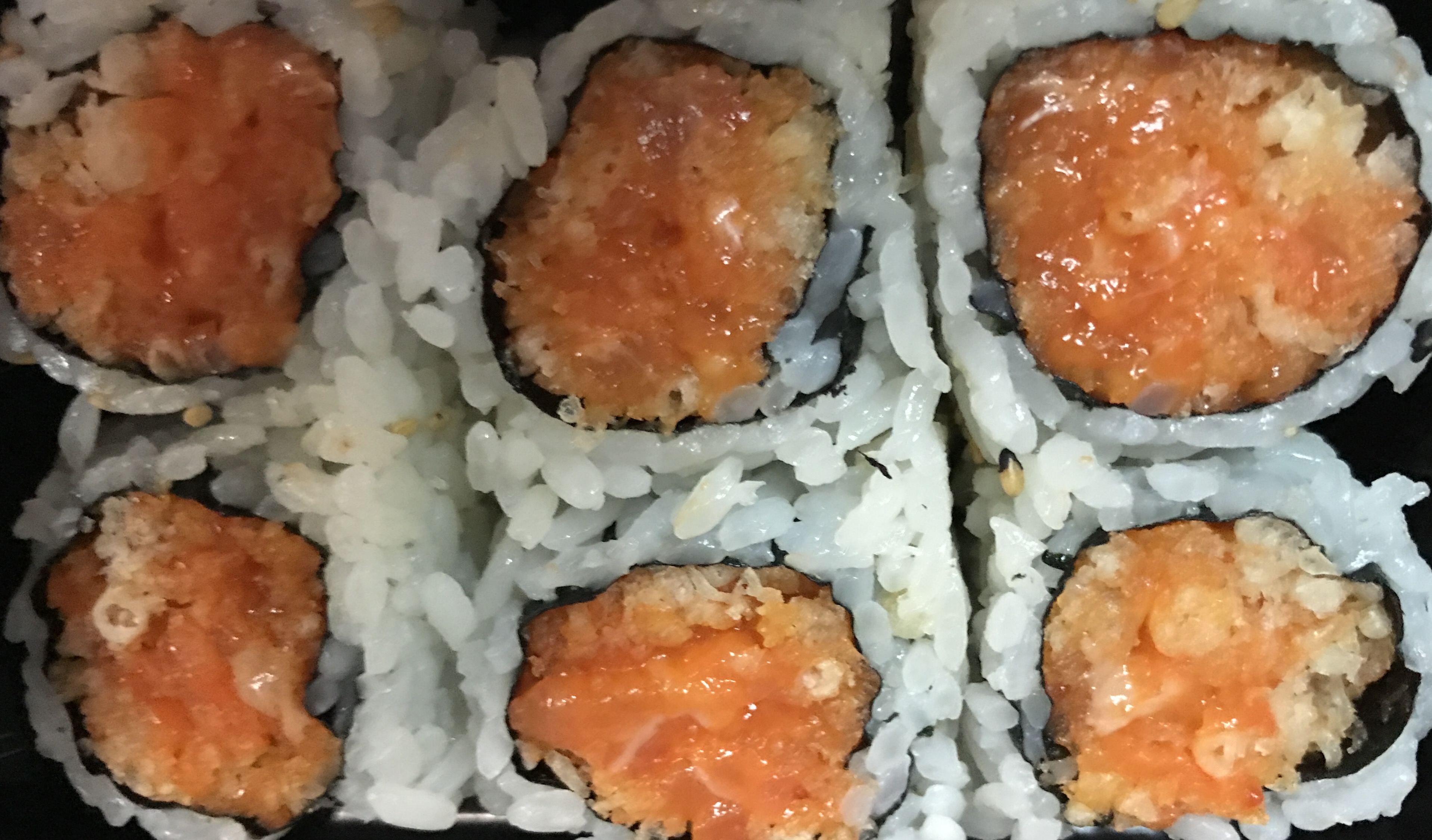 Order Crunchy Spicy Salmon Roll food online from Iron Sushi store, New York on bringmethat.com