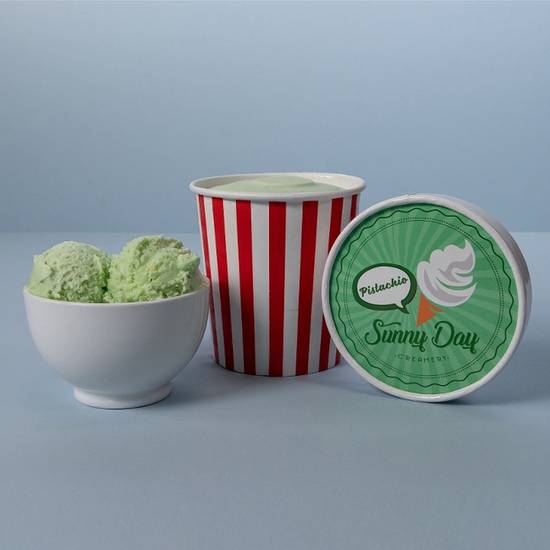 Order Sunny Day Pistachio Ice Cream (Pint) food online from Sunny Day Creamery store, Oakland on bringmethat.com