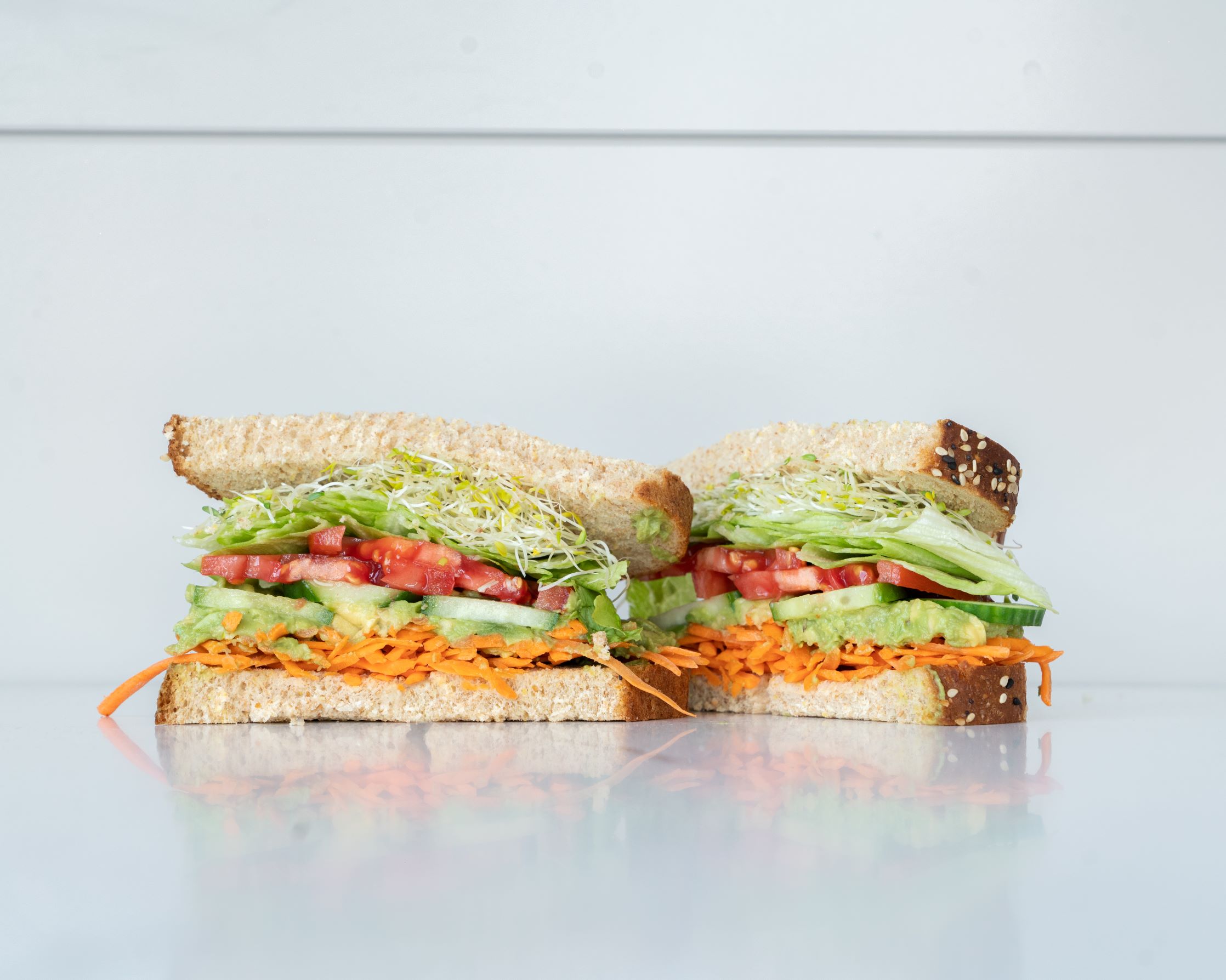 Order veggie sandwich food online from Health Nut store, Woodland Hills on bringmethat.com