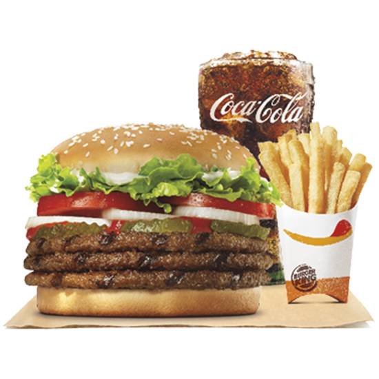 Order Triple WHOPPER® Meal food online from Burger King store, Loxahatchee on bringmethat.com