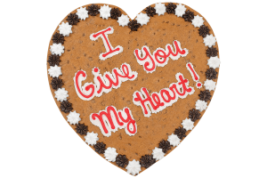 Order I Give You My Heart Cookie Cake food online from American Deli on Broad St. store, Athens on bringmethat.com