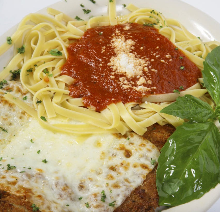 Order Chicken Parmigiana Lunch - Lunch food online from Napoli Pizza & Pasta store, Houston on bringmethat.com