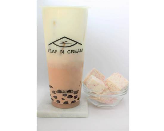 Order Taro Boba Fresh Milk  food online from Leaf N Cream store, Tustin on bringmethat.com