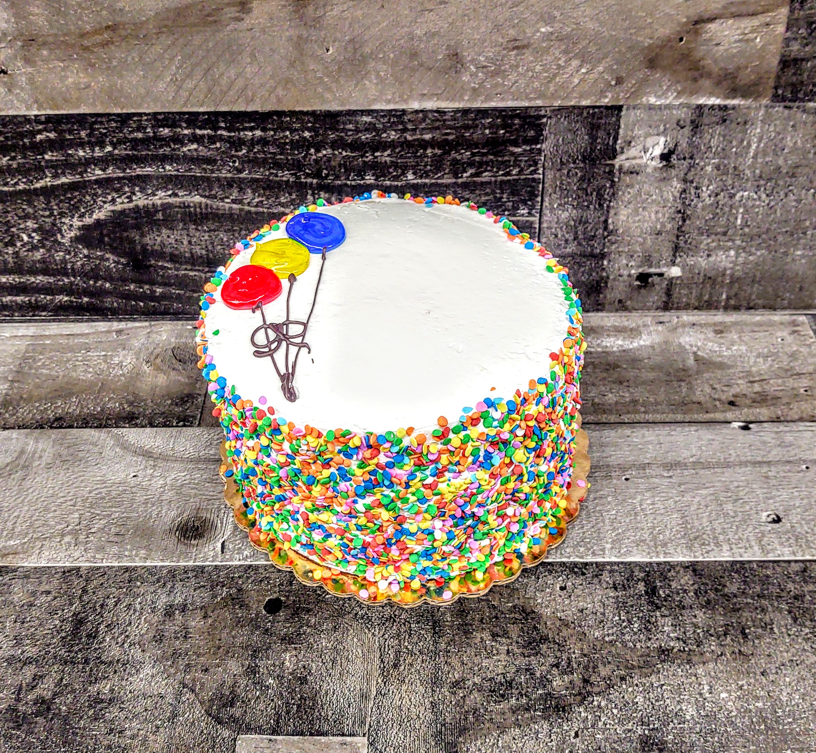 Order Balloon Birthday Cake food online from Normandie Bakery store, Hazlet on bringmethat.com