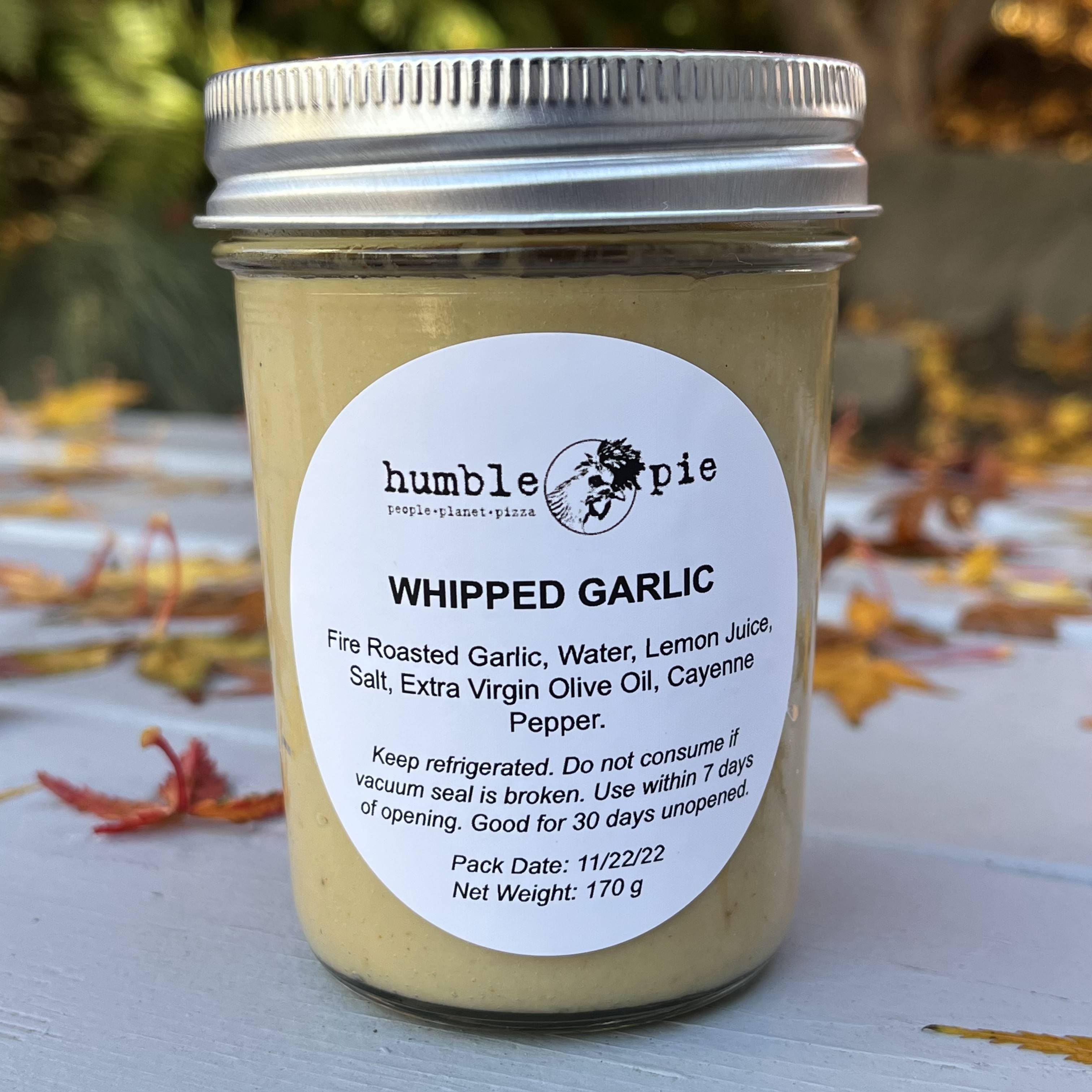 Order Whipped Garlic (8oz) food online from Humble Pie store, Seattle on bringmethat.com