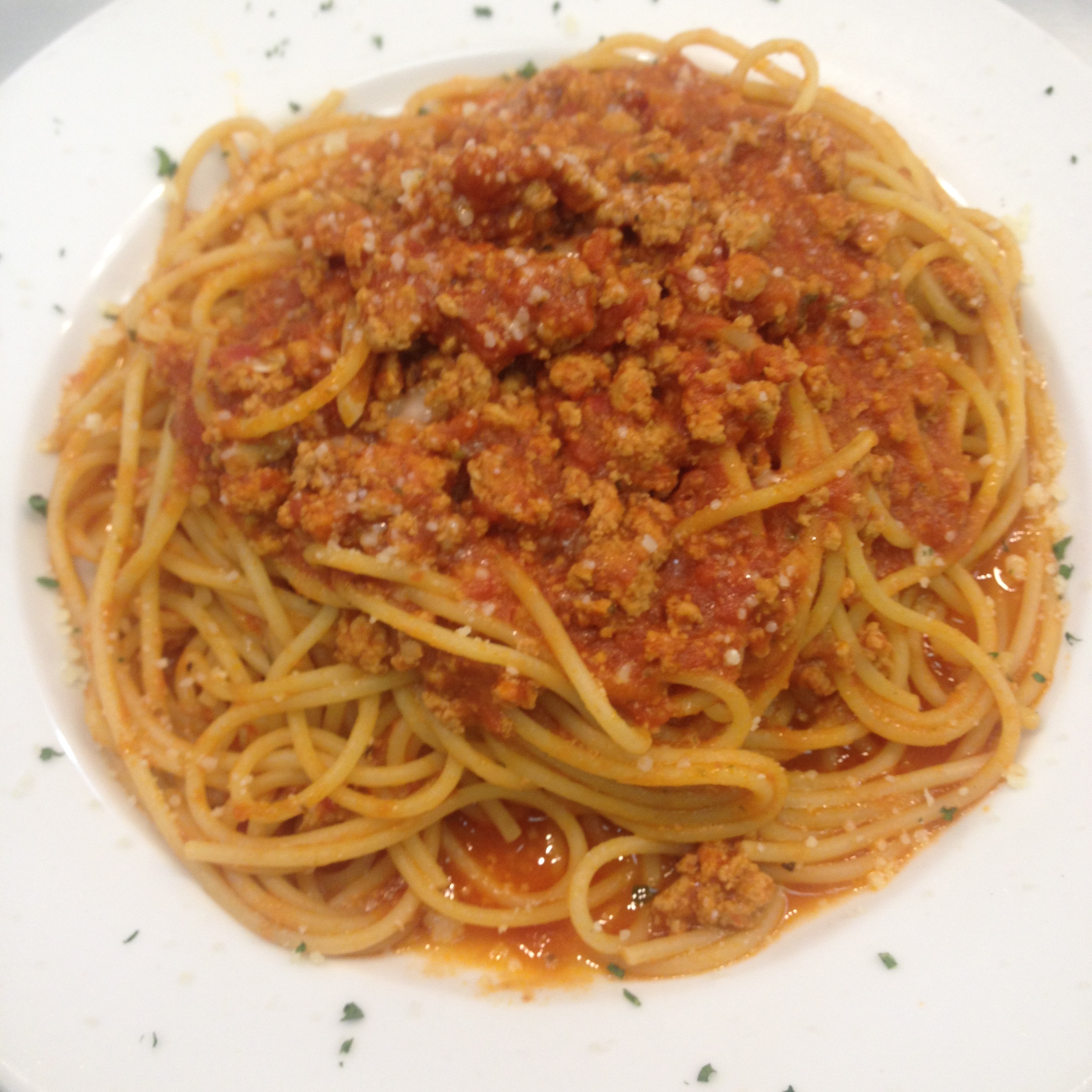 Order Spaghetti Bologenese food online from Tonino's Place Pizzeria store, Woodland Hills on bringmethat.com