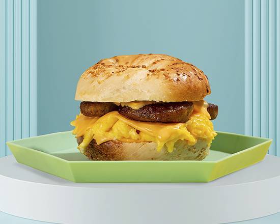 Order Sausage, Egg and Cheese Bagel food online from Breakfast Beauties store, McLean on bringmethat.com