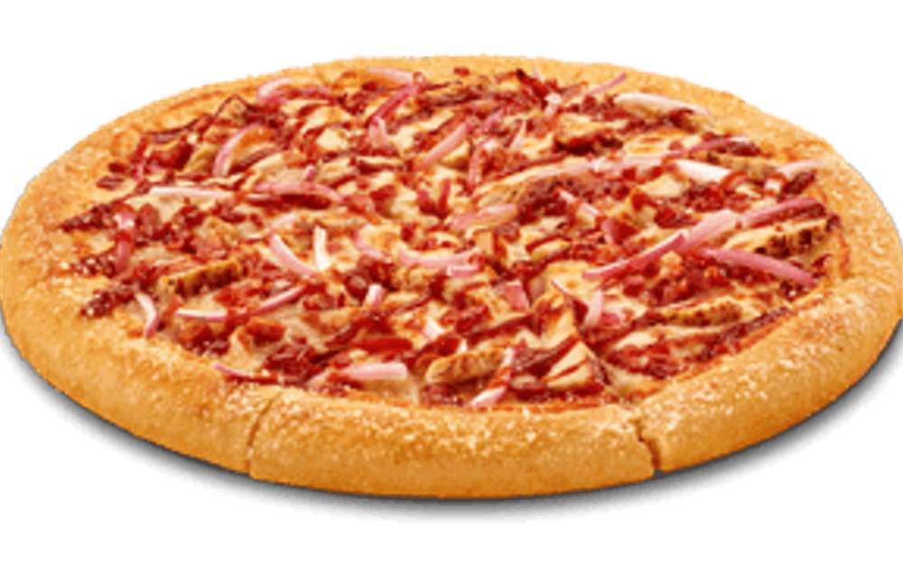 Order BBQ Chicken Pizza - Junior (4 Slices) food online from Hungry Howies Pizza store, Tuscaloosa on bringmethat.com
