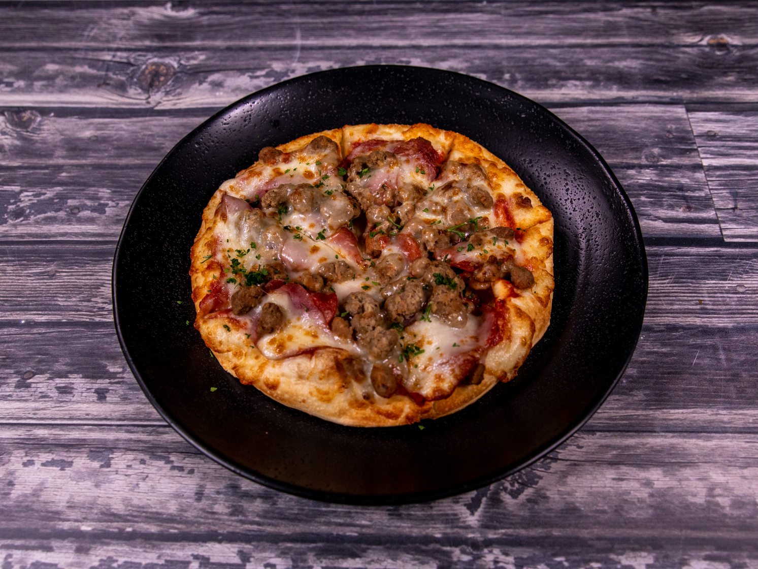Order All Meat Pizza food online from Villa Roma Pizza store, Houston on bringmethat.com