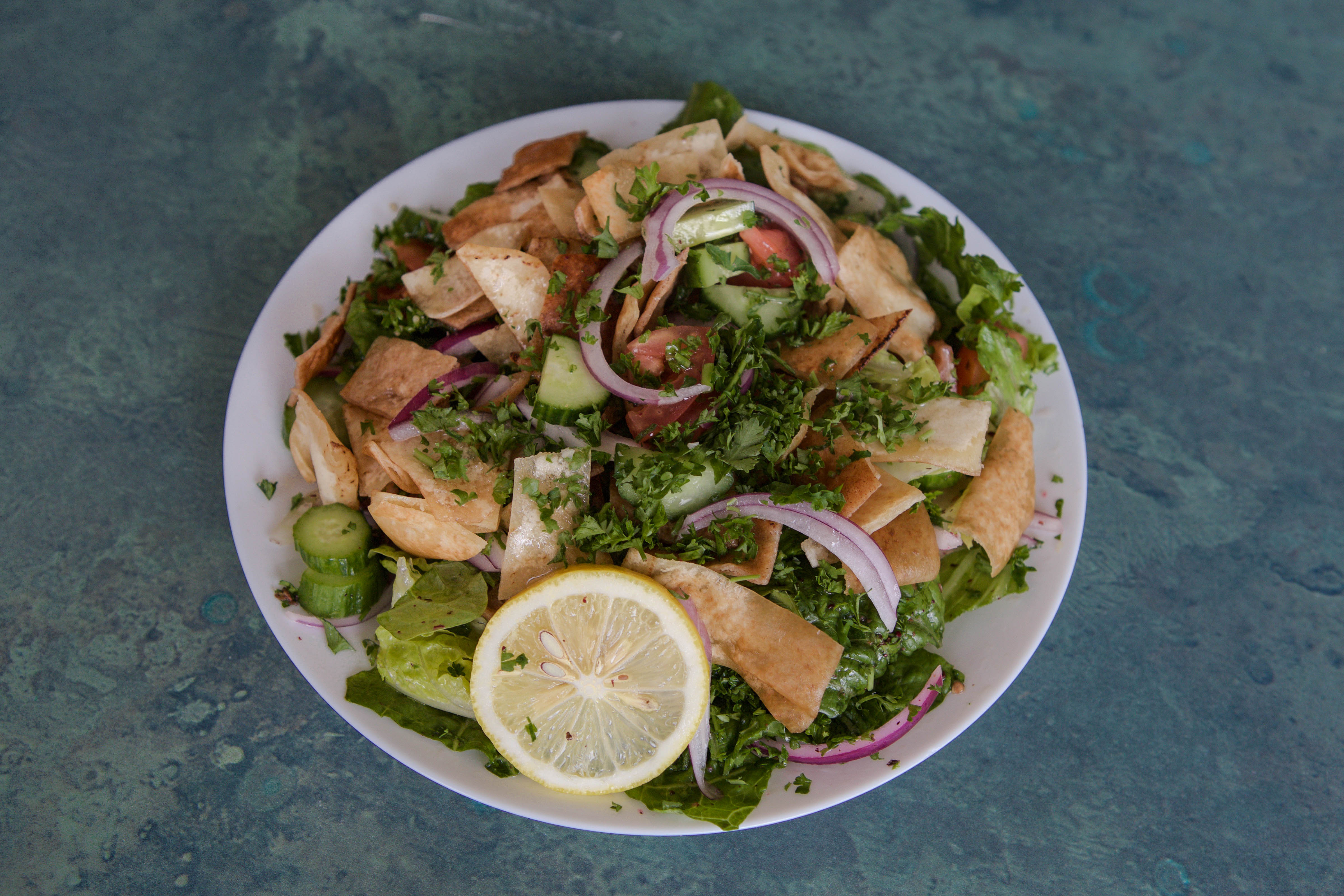 Order Small Fatoush Salad food online from Sultans Express store, Lansing on bringmethat.com