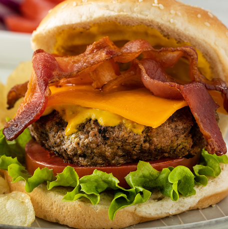 Order Bacon Burger food online from Java Jay store, Omaha on bringmethat.com